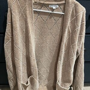 Kathy Ireland Tan Women's Cardigan